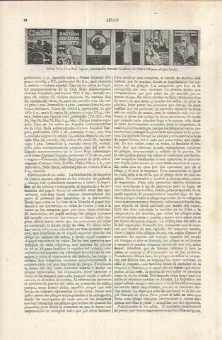 LAMINA ESPASA 37098: Sellos de la Cruz Roja de Inglaterra