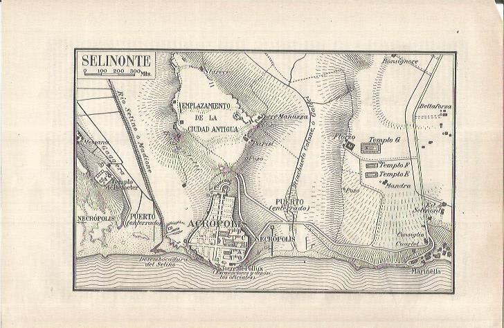 LAMINA ESPASA 37087: Plano de Selinonte, Italia