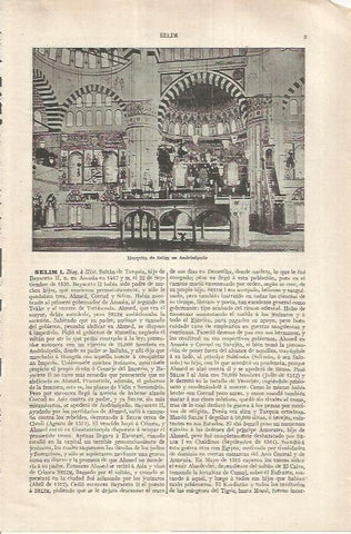 LAMINA ESPASA 37086: Mezquita de Selim en Andrinopolis, Turquia