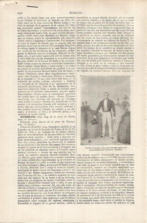 LAMINA ESPASA 37072: Martin Zurbano