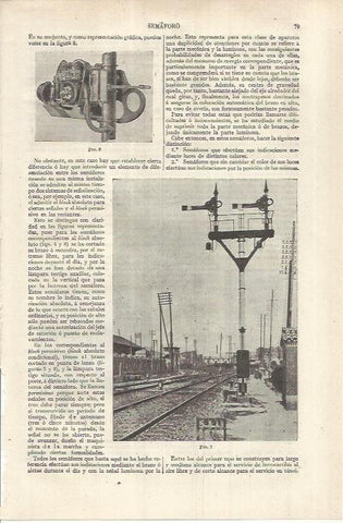 LAMINA ESPASA 37102: Semaforo de ferrocarril