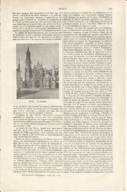 LAMINA ESPASA 37129: Catedral de Senis, Francia