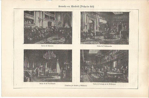 LAMINA ESPASA 37119: Palacio del Senado en Madrid