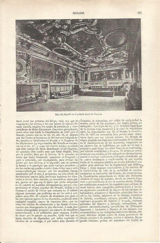 LAMINA ESPASA 37118: Sala del Senado del Palacio Ducal de Venecia