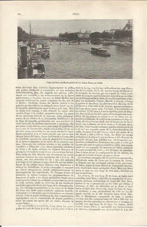 LAMINA ESPASA 37117: El rio Sena en Paris