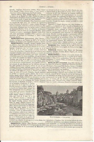 LAMINA ESPASA 37114: Vista de Semur en Auxois, Francia