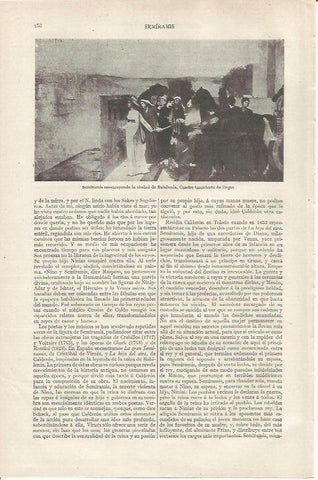 LAMINA ESPASA 37111: Semiramis construyendo la ciudad de Babilonia, por Degas
