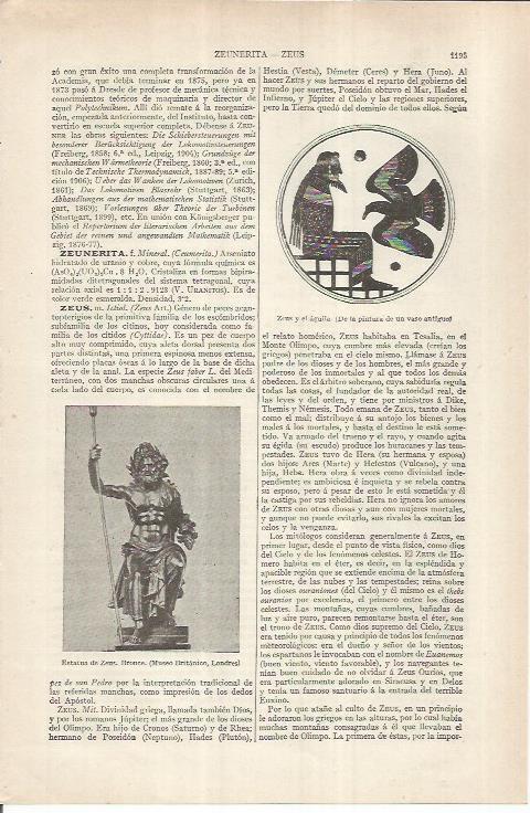 LAMINA ESPASA 37012: Estatua de Zeus