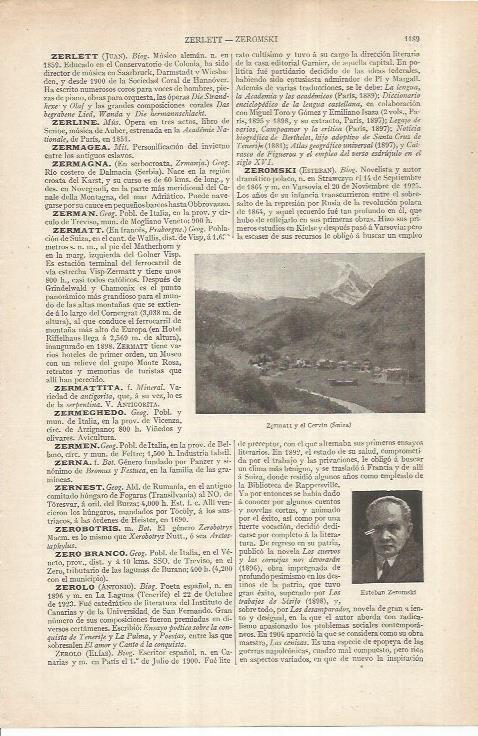 LAMINA ESPASA 37011: Zermatt y el Cervin, Suiza