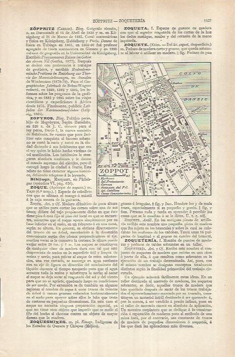 LAMINA ESPASA 37037: Plano de Zopppot, Polonia