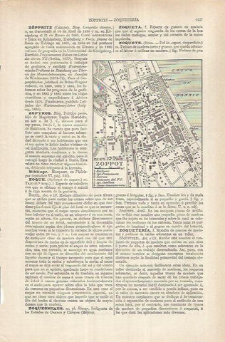 LAMINA ESPASA 37037: Plano de Zopppot, Polonia
