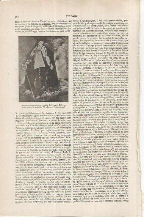 LAMINA ESPASA 37064: Campesino castellano, por Ignacio Zuloaga