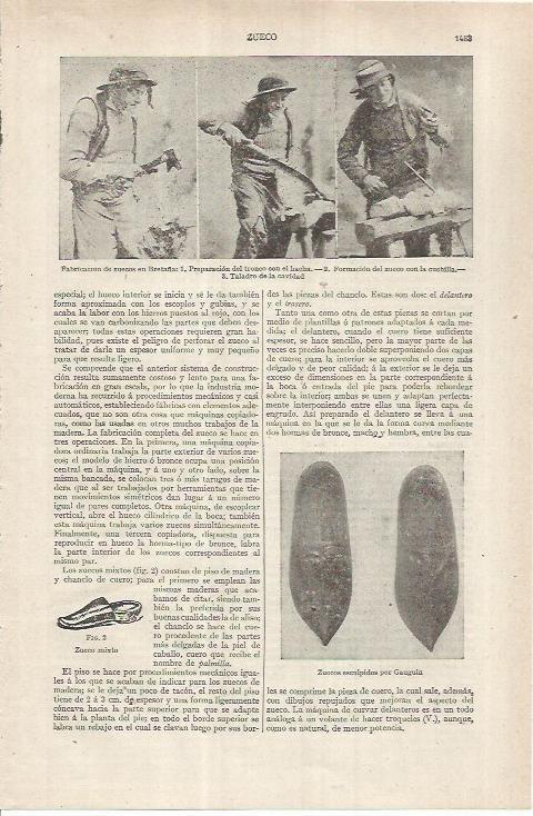 LAMINA ESPASA 37054: Fabricacion de zuecos