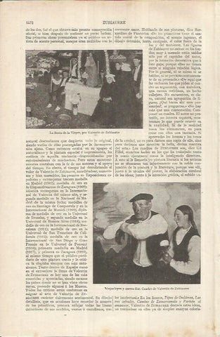 LAMINA ESPASA 37051: La fiesta de la Virgen y Viejas leyes, por Valentin de Zubiaurre