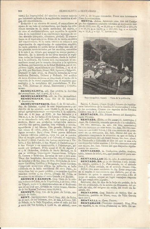 LAMINA ESPASA 37134: Vista de Sent, Suiza