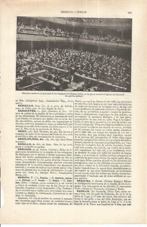 LAMINA ESPASA 37210: Sesion de la ONU en 1926