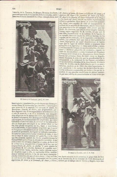 LAMINA ESPASA 37202: El Amor y el Centauro, por J.M. Sert
