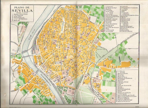 LAMINA ESPASA 37233: Plano de Sevilla