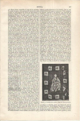 LAMINA ESPASA 37257: Pendon de la ciudad de Sevilla