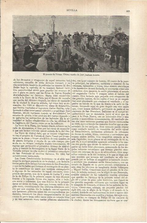 LAMINA ESPASA 37252: El puente de Triana, por Jose Jimenez Aranda