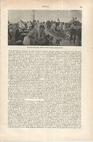 LAMINA ESPASA 37252: El puente de Triana, por Jose Jimenez Aranda