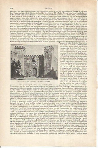 LAMINA ESPASA 37250: Puerta del Leon del Alcazar de Sevilla
