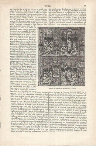 LAMINA ESPASA 37242: Retablo de la Catedral de Sevilla