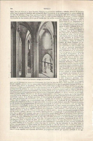 LAMINA ESPASA 37241: Naves de la catedral de Sevilla