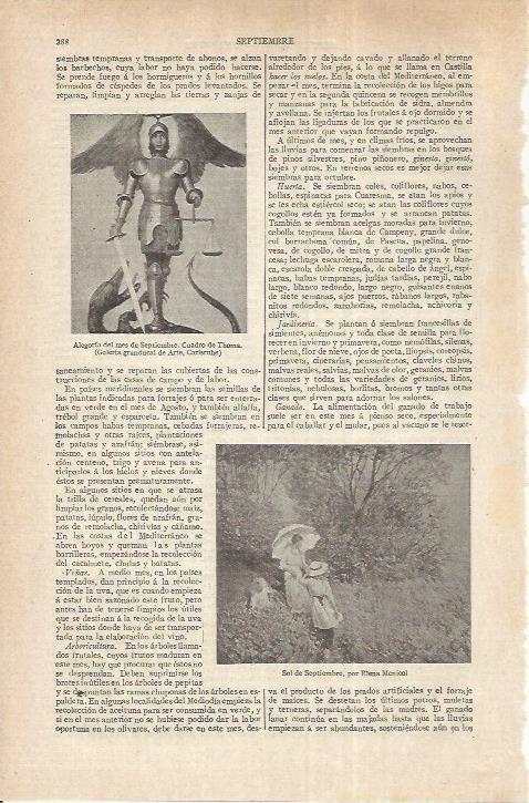 LAMINA ESPASA 37153: Alegoria del mes de septiembre