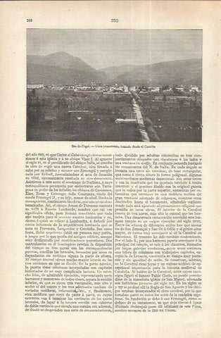 LAMINA ESPASA 37147: Vista de la Seu d'Urgell, Lleida