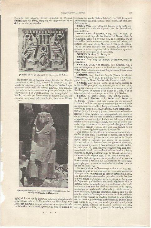 LAMINA ESPASA 37143: Estatua de Senusret II