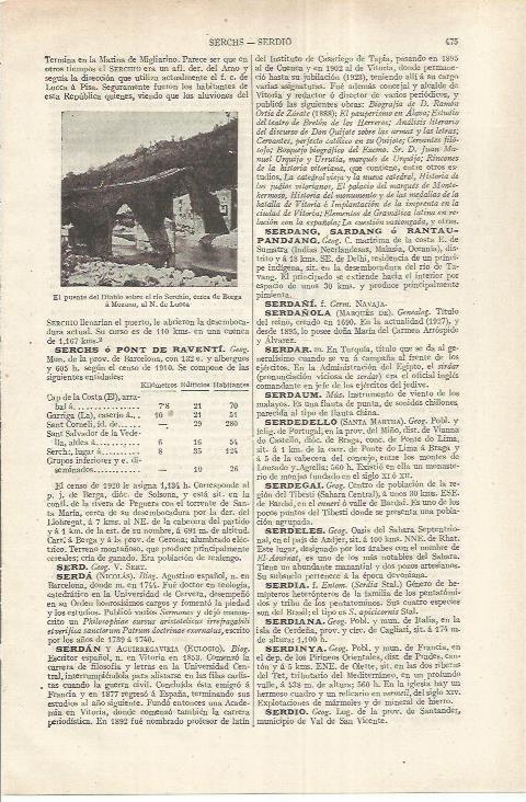 LAMINA ESPASA 37179: Puente del Diablo en Lucca, Italia