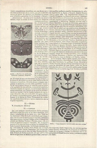LAMINA ESPASA 37178: Motivos decorativos de Serbia