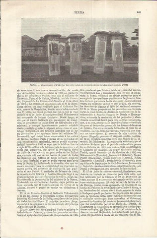 LAMINA ESPASA 37174: Monumento a los muertos, Serbia