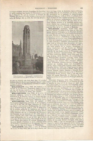LAMINA ESPASA 36836: Monumento a los muertos en Wolverhampton, Inglaterra
