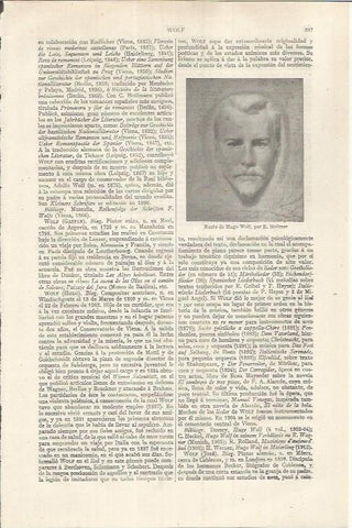 LAMINA ESPASA 36828: Busto de Hugo Wolf