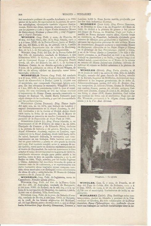 LAMINA ESPASA 36813: Iglesia de Wingham, Inglaterra