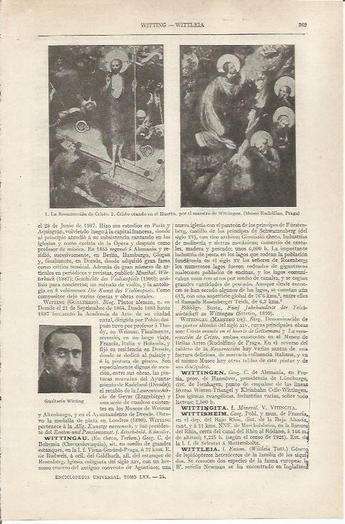 LAMINA ESPASA 36825: Cuadros por el maestro de Wittingau