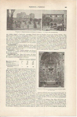 LAMINA ESPASA 36871: Palacio del duque de Abrantes en Yanguas, Soria