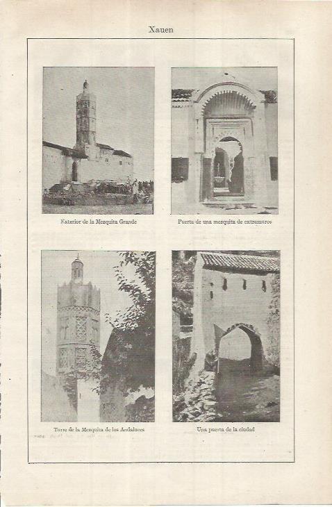 LAMINA ESPASA 36855: Mezquitas en Xauen, Marruecos