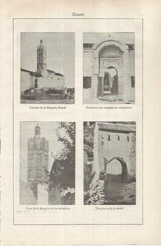LAMINA ESPASA 36855: Mezquitas en Xauen, Marruecos