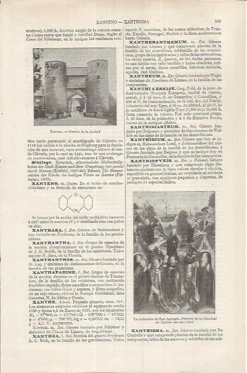 LAMINA ESPASA 36853: Puerta de la ciudad de Xanten, Alemania