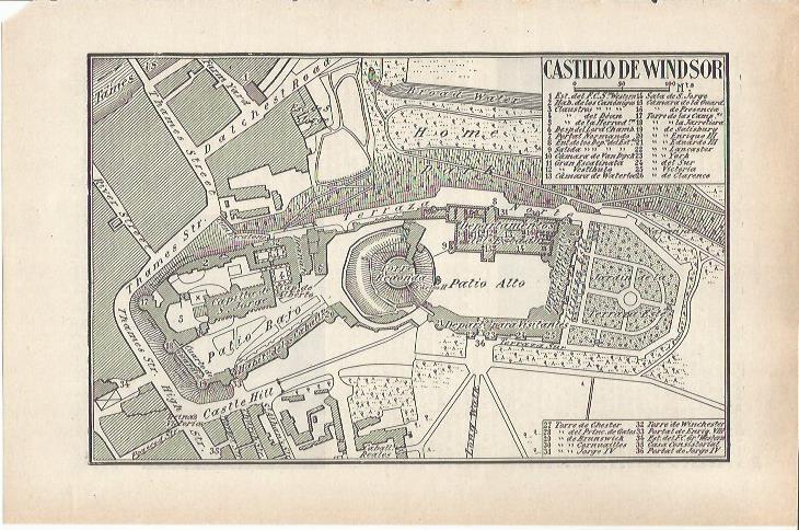LAMINA ESPASA 36811: Plano del Castillo de Windsor