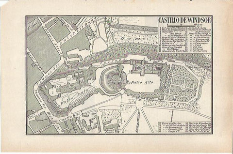 LAMINA ESPASA 36811: Plano del Castillo de Windsor