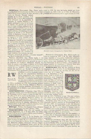 LAMINA ESPASA 36772: Abriendo el paso, por West y escudo de Westbury