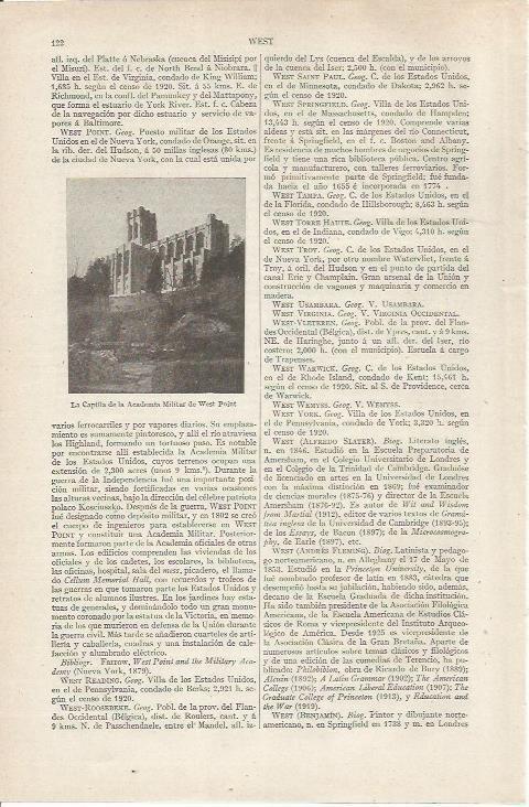LAMINA ESPASA 36770: Capilla de la Academia de West Point