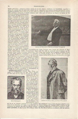 LAMINA ESPASA 36763: Retratos por Erico Werenskjold