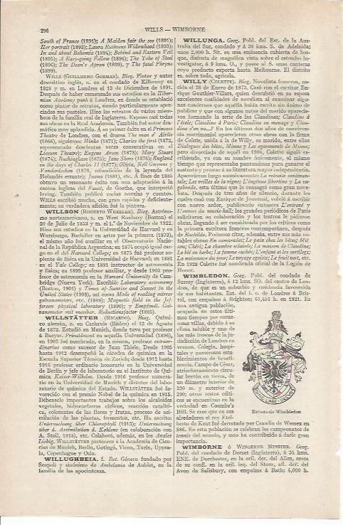 LAMINA ESPASA 36804: Escudo de Wimblendon, Inglaterra