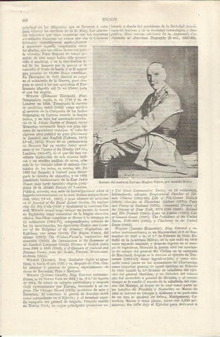 LAMINA ESPASA 36801: Retrato del mariscal Hughes Wilson, por A. Birley