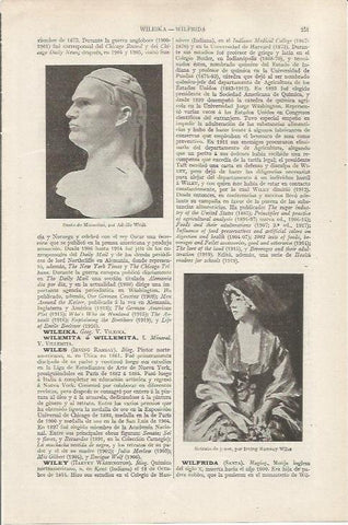LAMINA ESPASA 36796: Busto de Mussolini, por A. Wildt